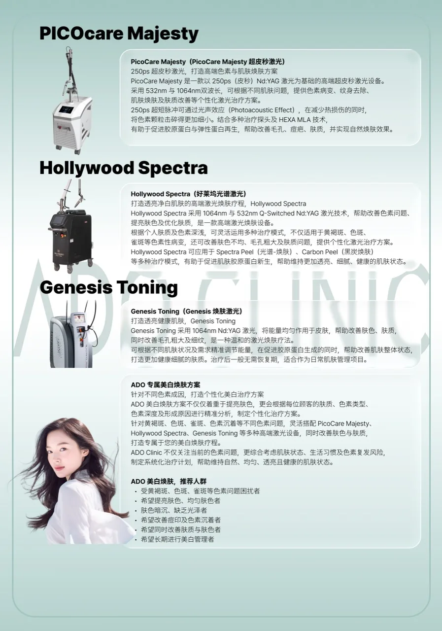 ADO皮肤科皮秒与焕肤激光设备资料